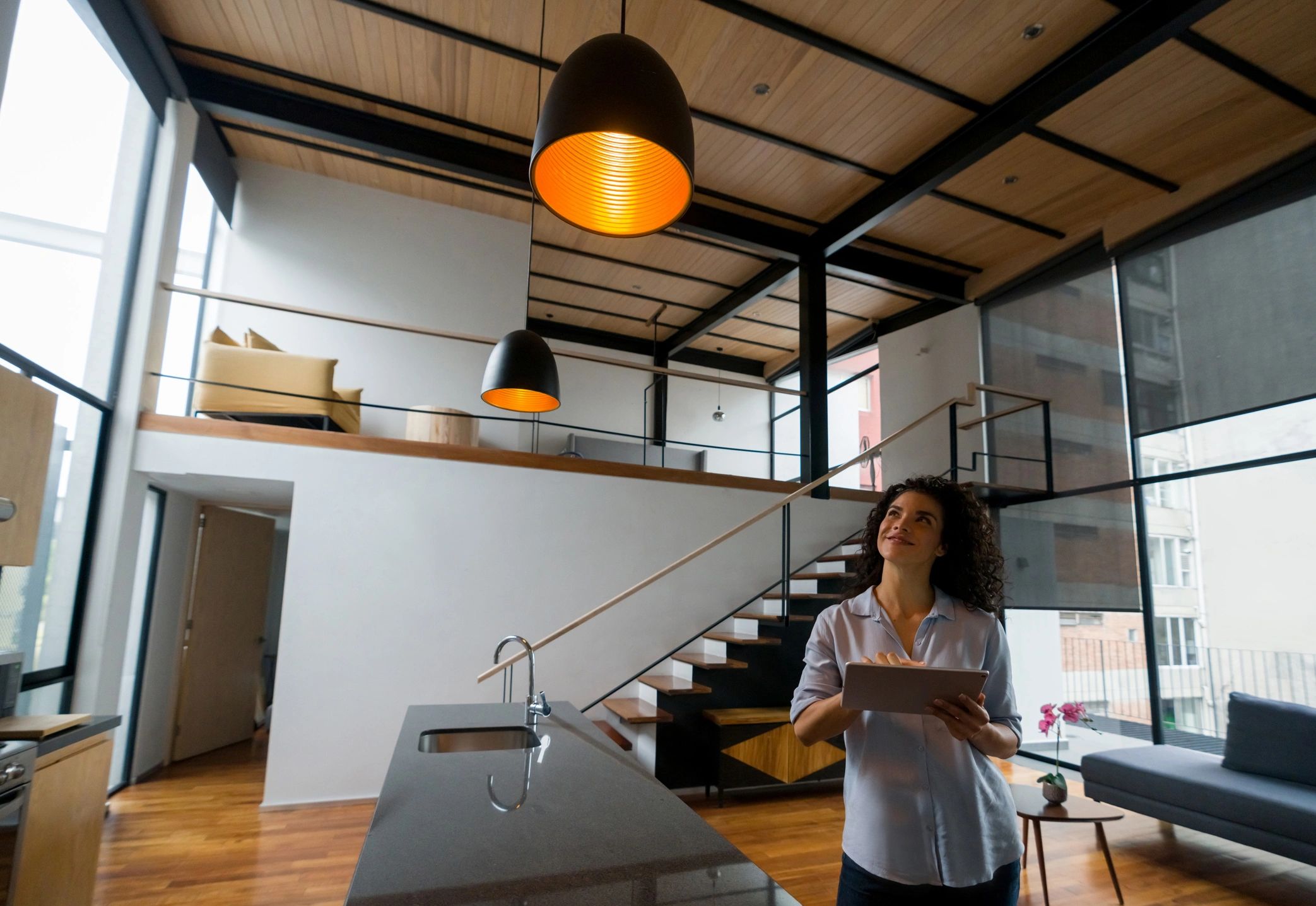 property manager inspecting apartment interior